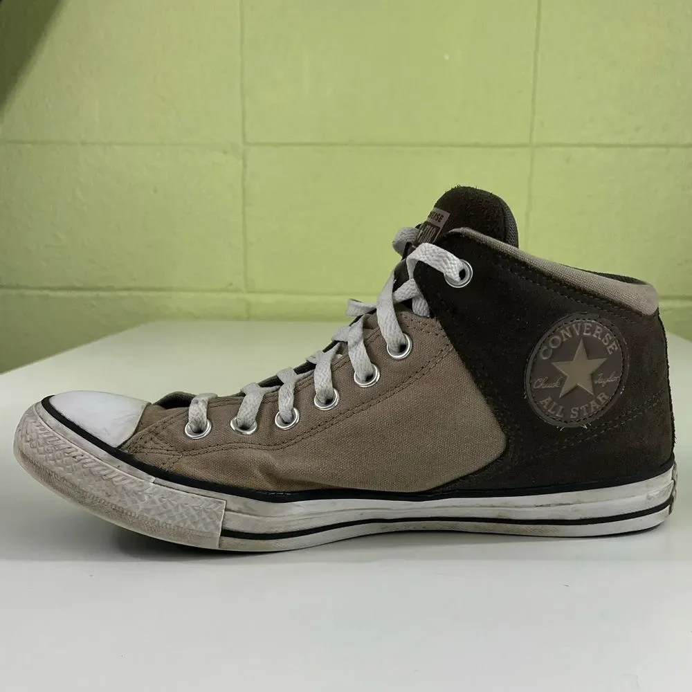Converse Men's Two-Tone Brown High-Top Sneakers